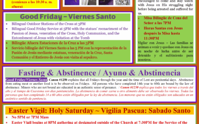 Palm Sunday & Holy Week Activities