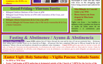 Palm Sunday & Holy Week Activities