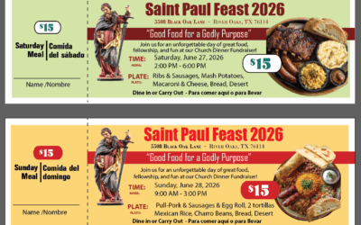 Saint Paul Patron’s Plate Meals