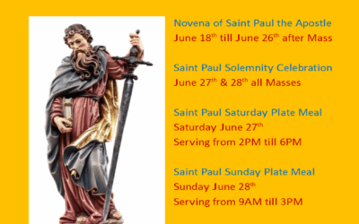 Saint Paul the Apostle Patron Feast